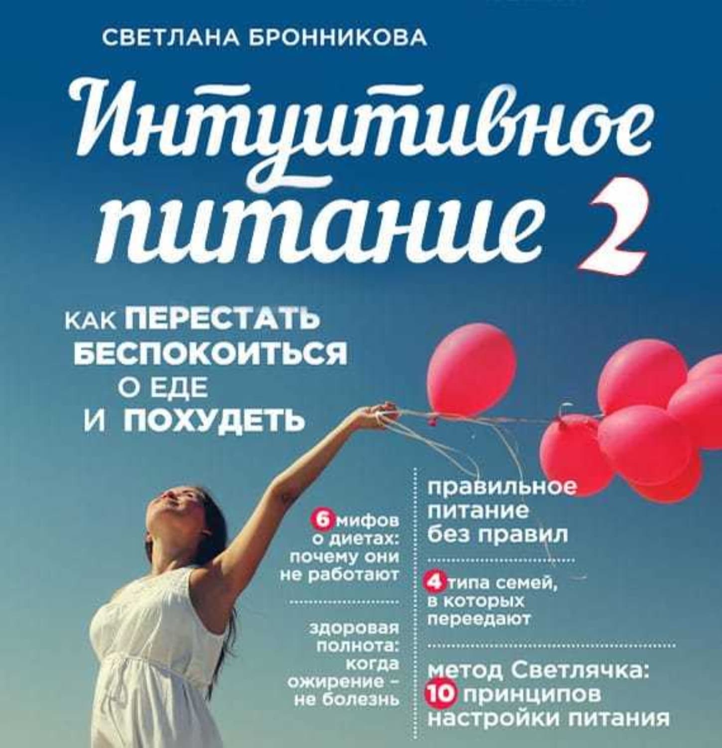 Обложка книги «Интуитивное питание. Как перестать беспокоиться о еде и похудеть. часть 2» — Светлана Бронникова