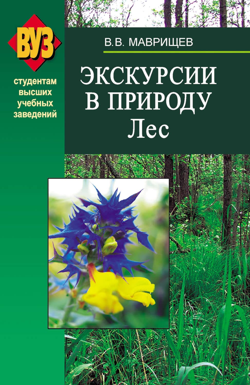 Обложка книги «Экскурсии в природу. Лес» — В. В. Маврищев