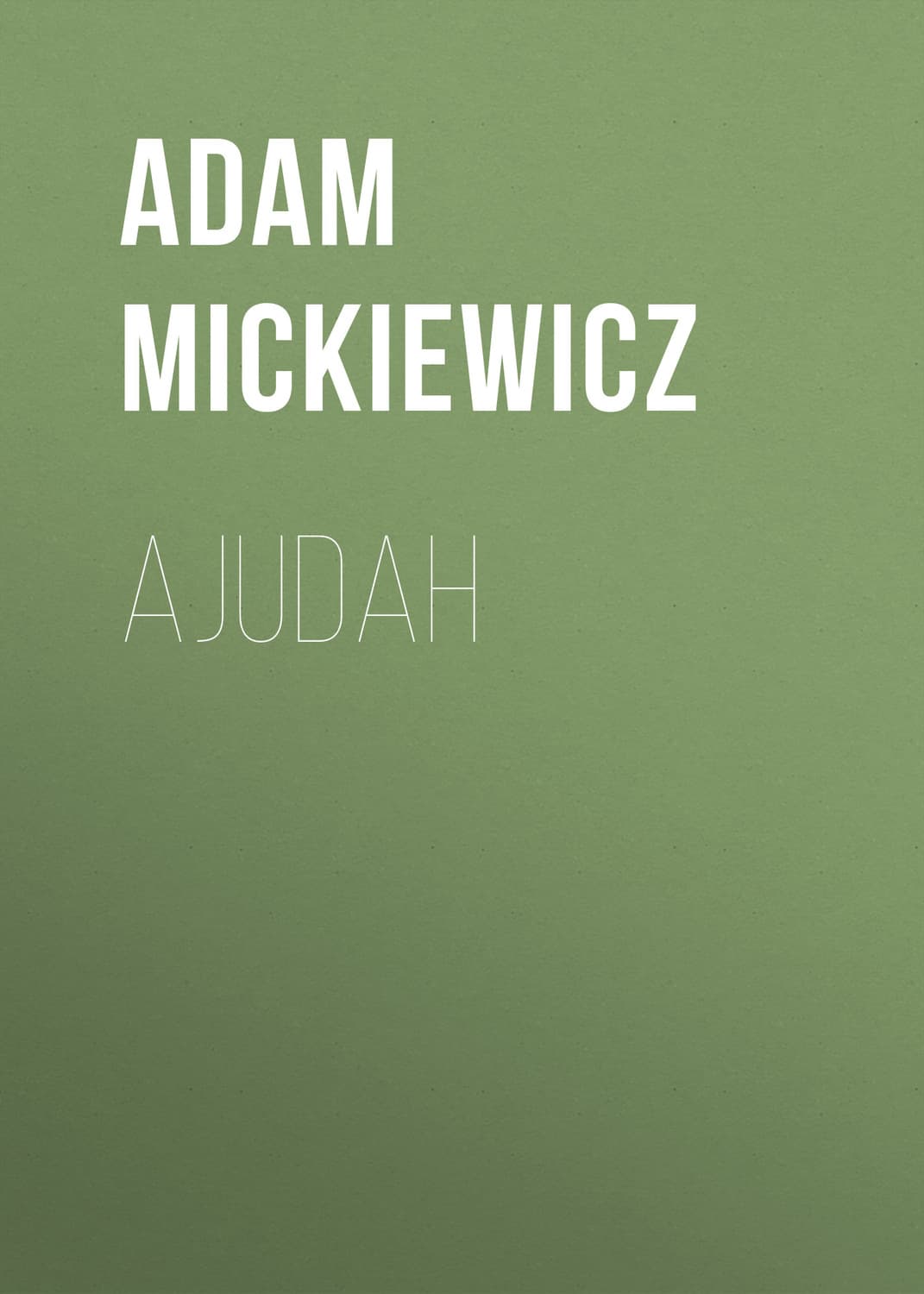 Обложка книги «Ajudah» — Адам
