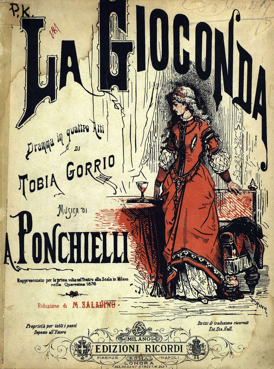 Обложка книги «La Gioconda» — Амилькаре Понкьелли