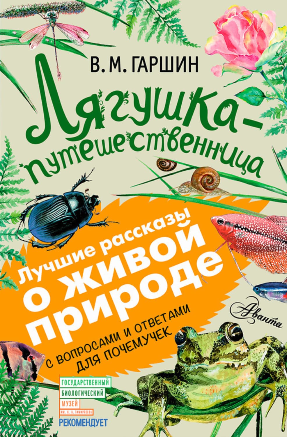 Обложка книги «Лягушка-путешественница. С вопросами и ответами для почемучек» — Всеволод Гаршин
