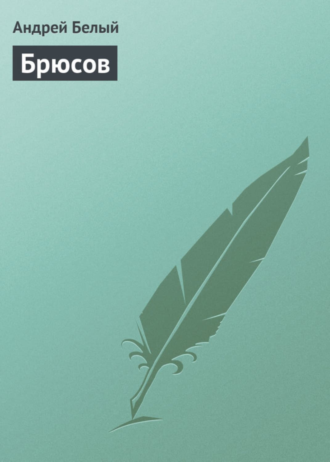 Обложка книги «Брюсов» — Андрей Белый