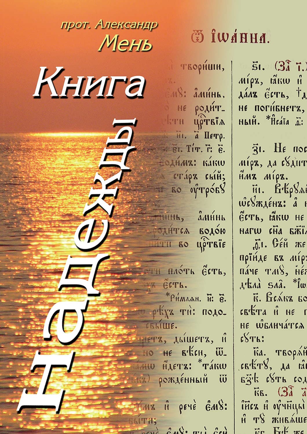 Обложка книги «Книга надежды. Лекции о Библии» — Галина Романова, протоиерей Александр Мень
