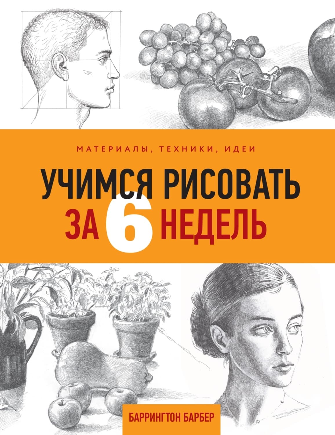 Обложка книги «Учимся рисовать за 6 недель. Материалы, техники, идеи» — Баррингтон Барбер