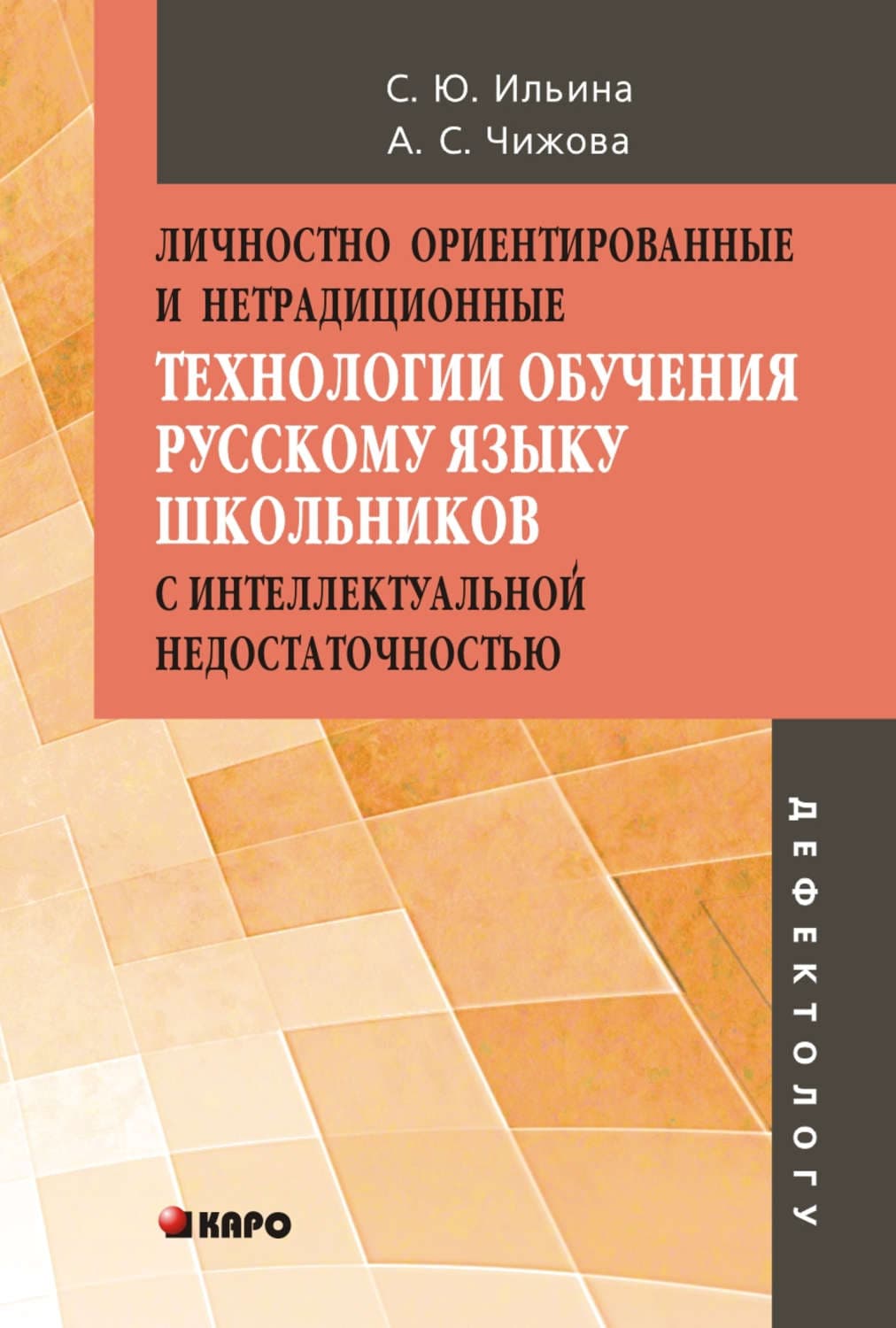 Обложка книги «Личностно ориентированные и нетрадиционные технологии в обучении русскому языку школьников с интеллектуальной недостаточностью» — С. Ю. Ильина