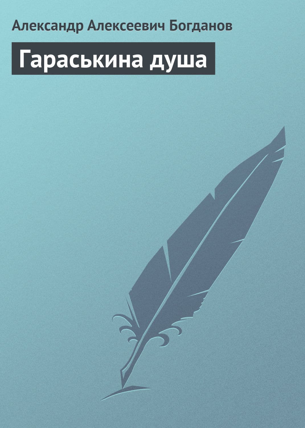 Обложка книги «Гараськина душа» — Александр Богданов, Элизабет Бэр