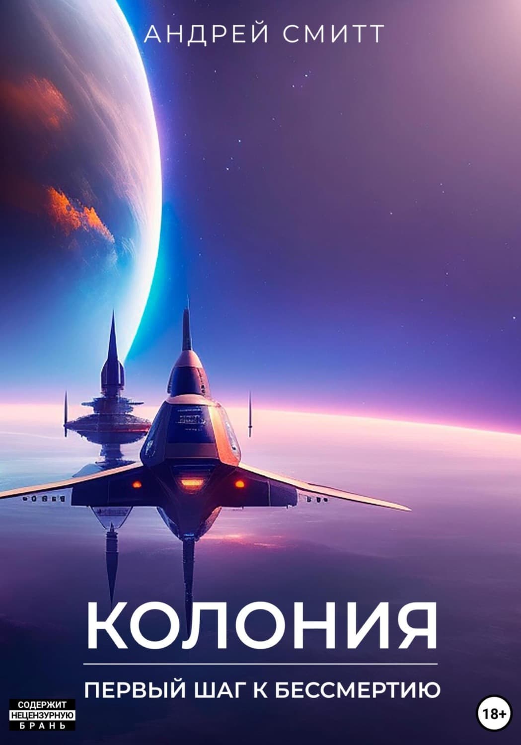 Обложка книги «Колония. Первый шаг к бессмертию» — Андрей Смитт, Мэтт Хиггинс