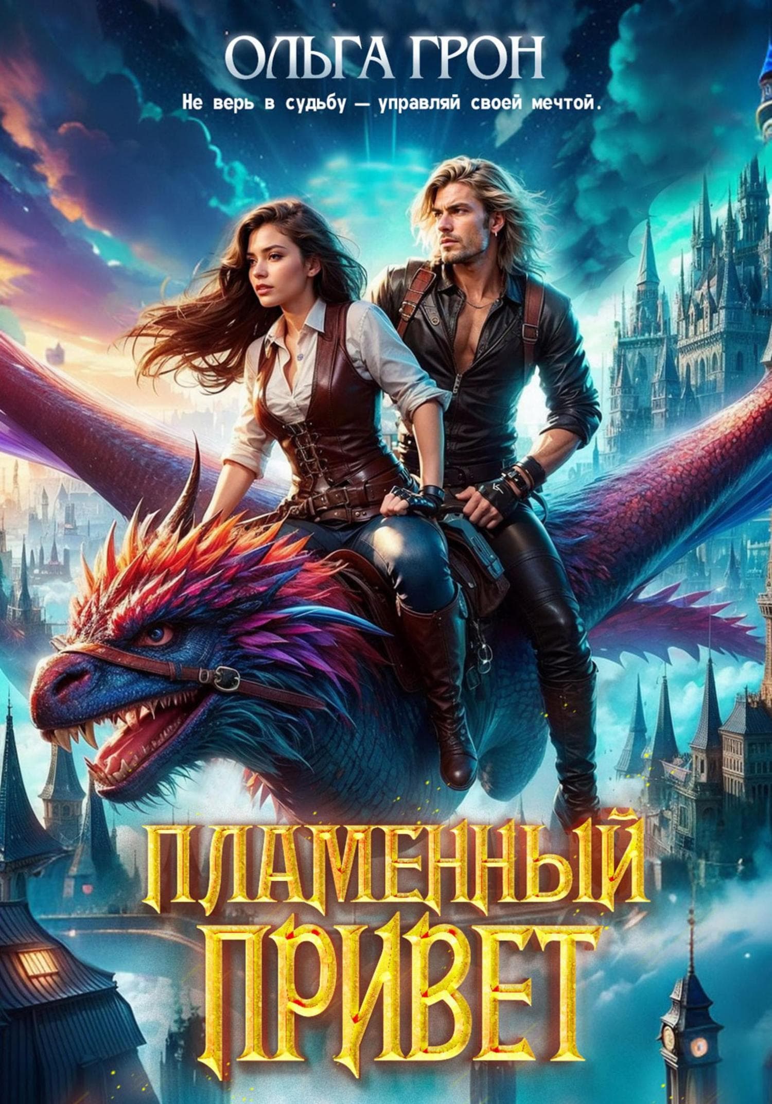 Обложка книги «Пламенный привет» — Ольга Грон