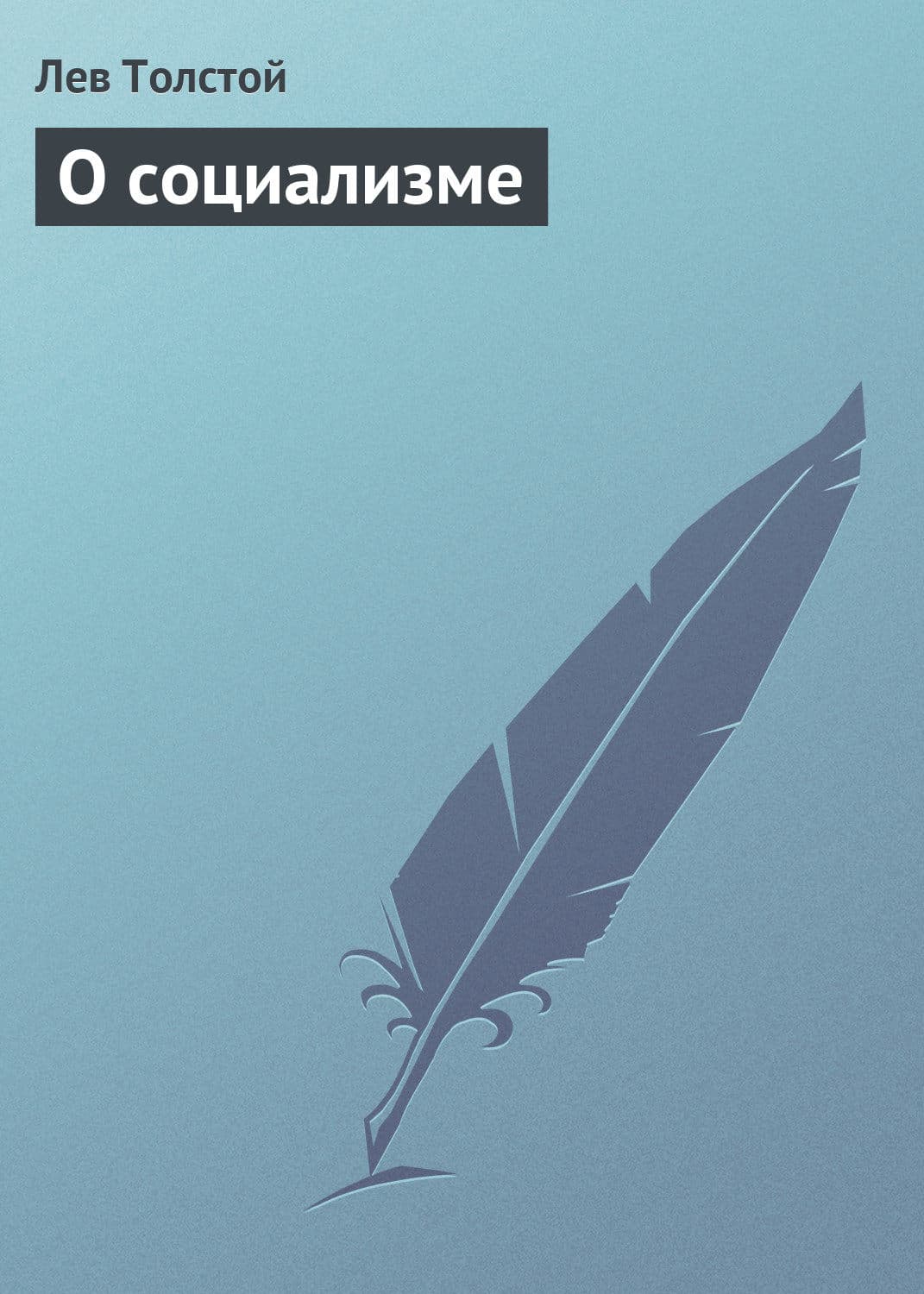 Обложка книги «О социализме» — Лев Толстой, Сара Джио