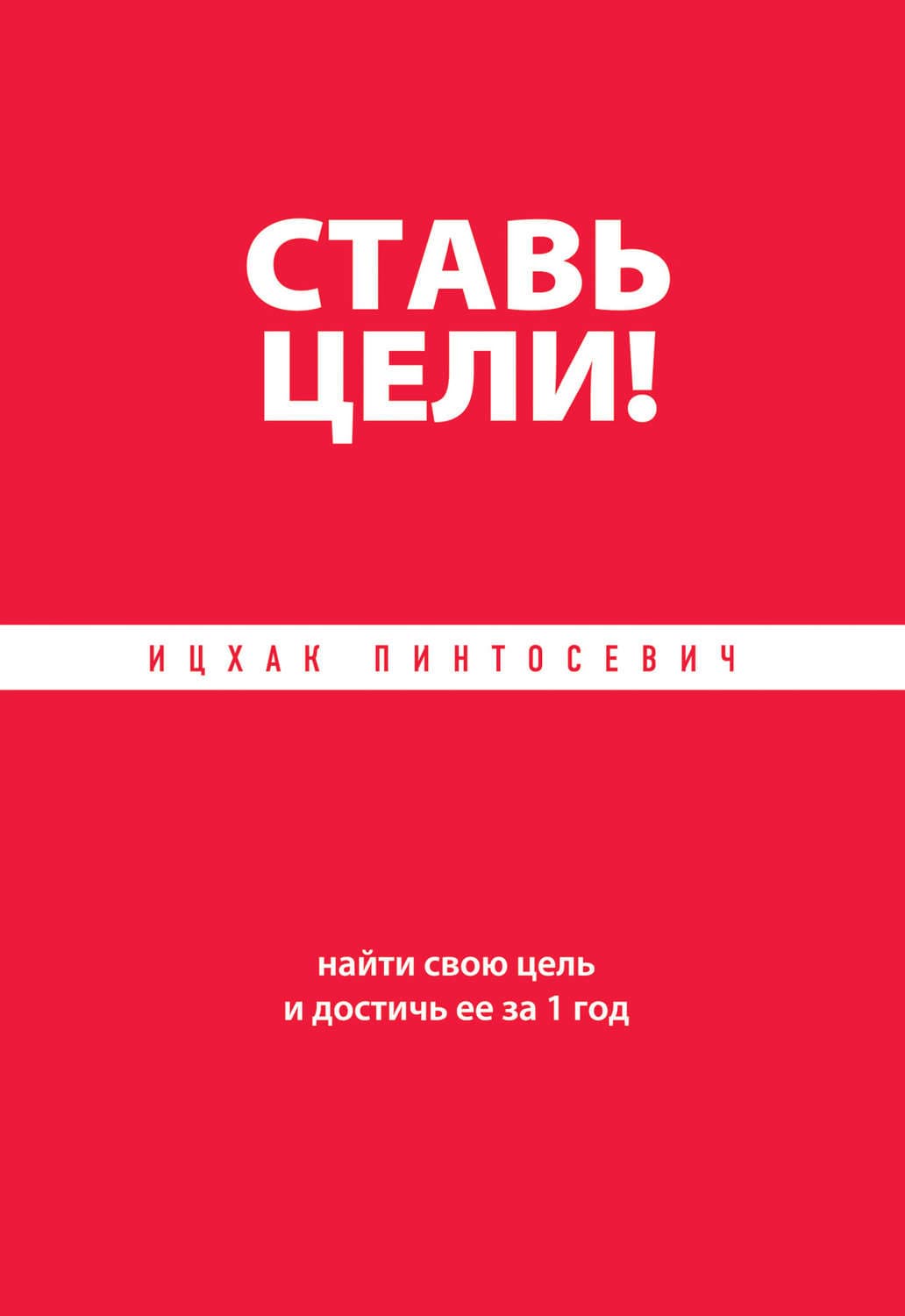Обложка книги «Ставь цели! Найти свою цель и достичь ее за 1 год» — Ицхак