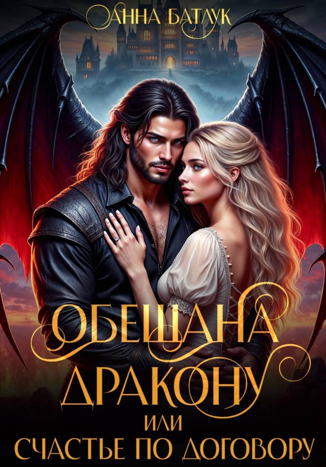 Обложка книги «Обещана дракону, или Счастье по договору» — Анна Батлук