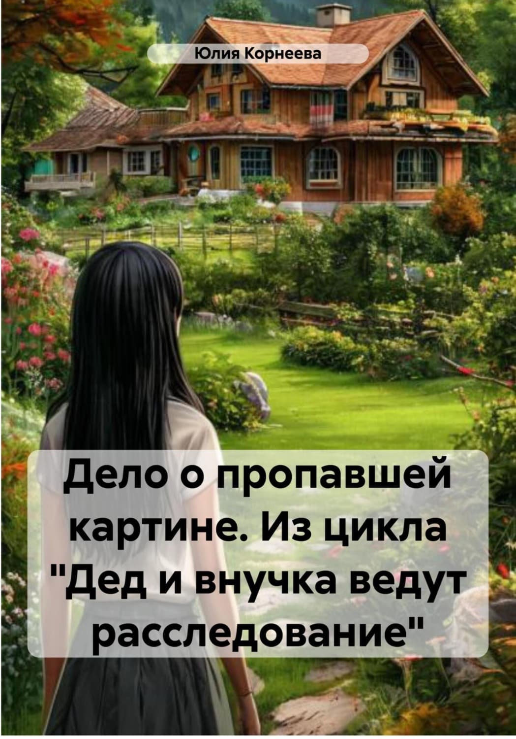 Обложка книги «Дело о пропавшей картине. Из цикла «Дед и внучка ведут расследование»» — Ю. П. Корнеева