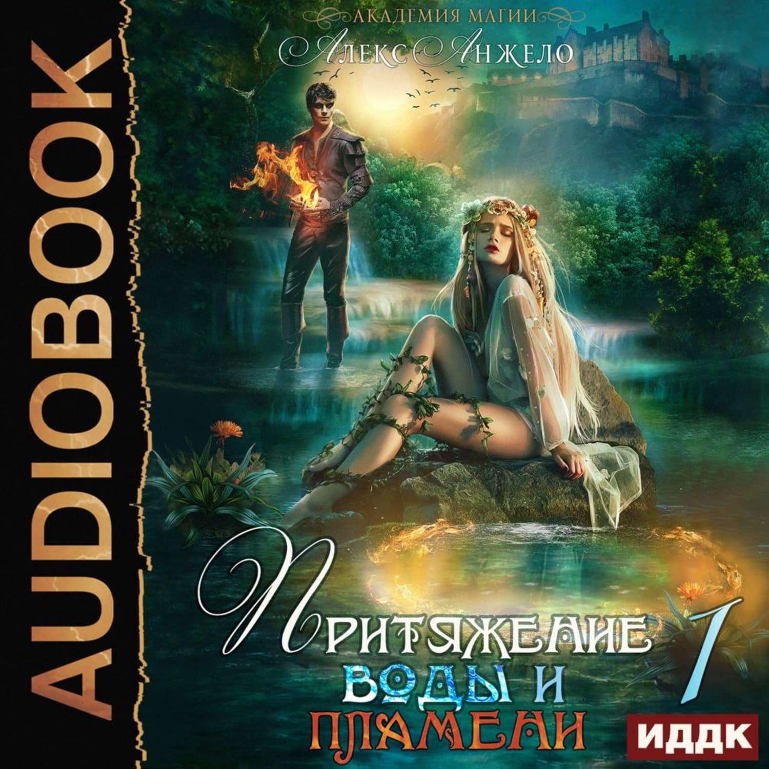 Обложка книги «Академия магии. Притяжение воды и пламени. Книга 1» — Алекс Анжело