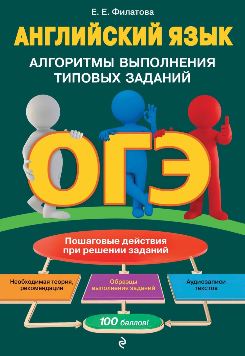 Обложка книги «ОГЭ. Английский язык. Алгоритмы выполнения типовых заданий (+аудиоматериалы)» — Е. А. Филатова