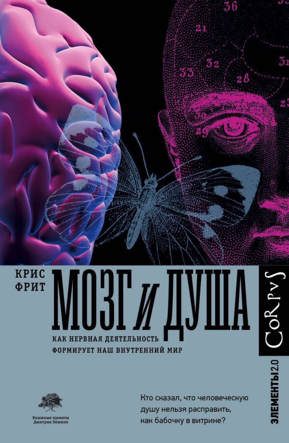 Обложка книги «Мозг и душа. Как нервная деятельность формирует наш внутренний мир» — Крис Фрит