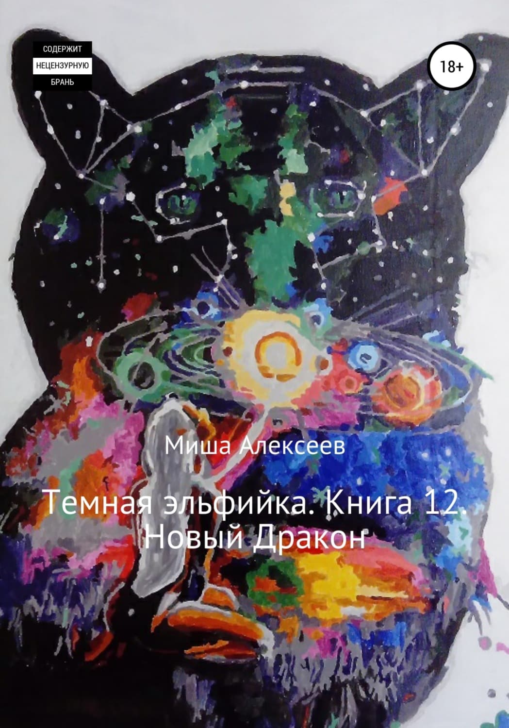 Обложка книги «Темная эльфийка. Книга 12. Новый Дракон» — Михаил Алексеев