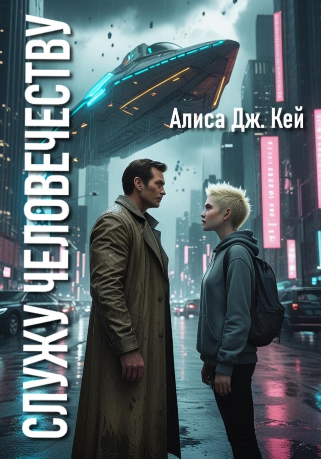 Обложка книги «Служу человечеству» — Алекс Кей