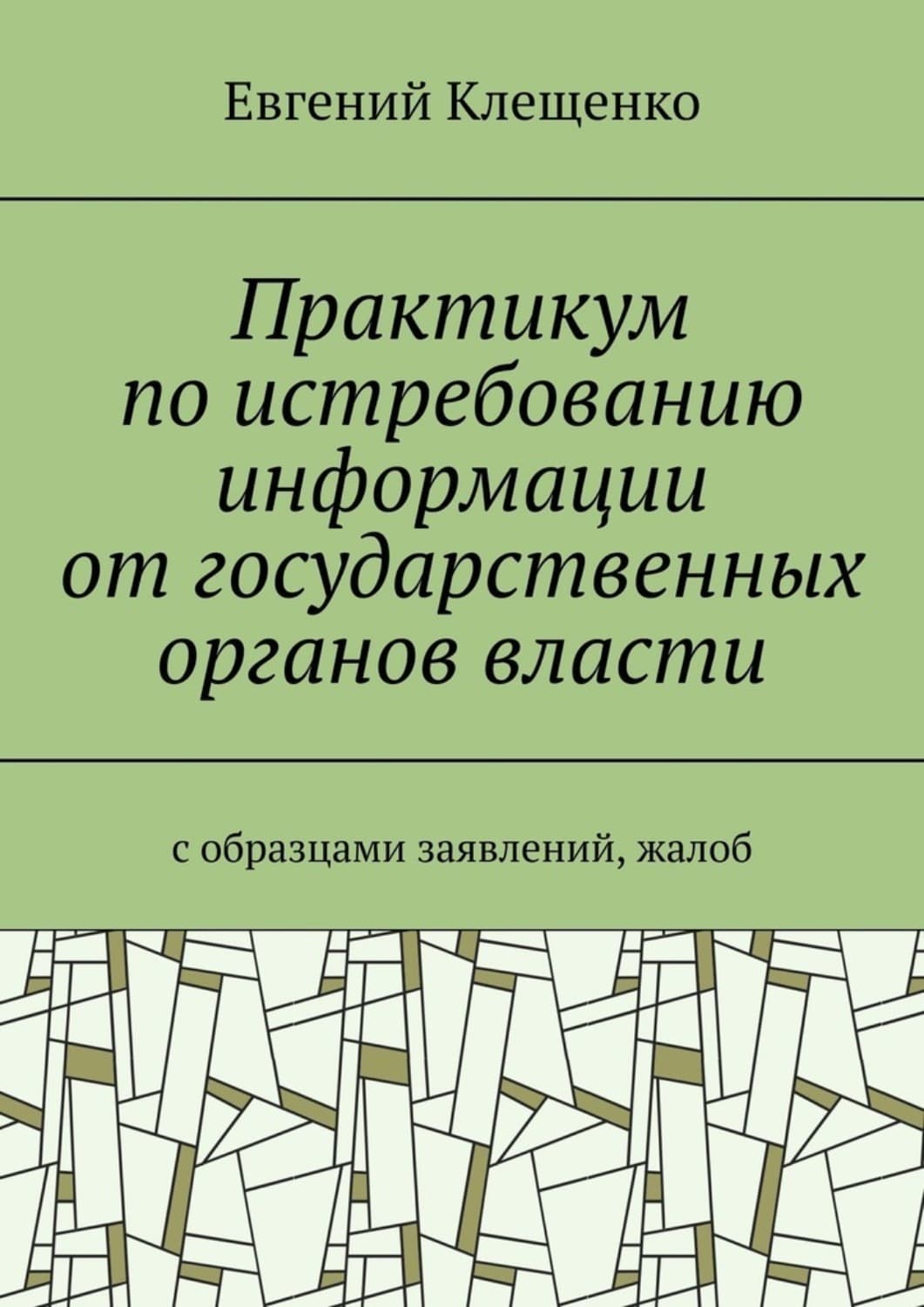 Обложка книги «Практикум по истребованию информации от государственных органов власти. C образцами заявлений, жалоб» — Елена Клещенко