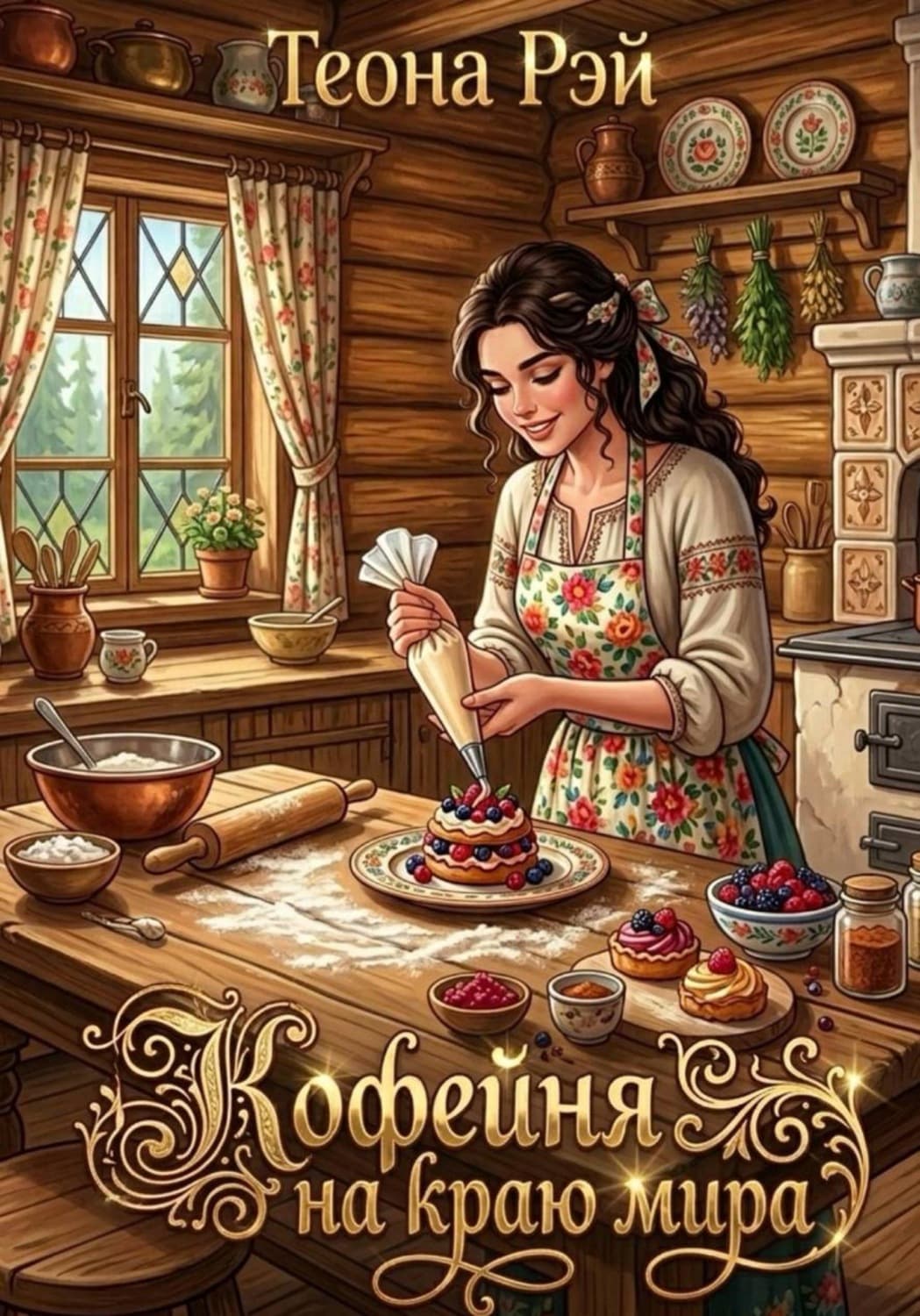 Обложка книги «Кофейня на краю мира» — Теона Рэй