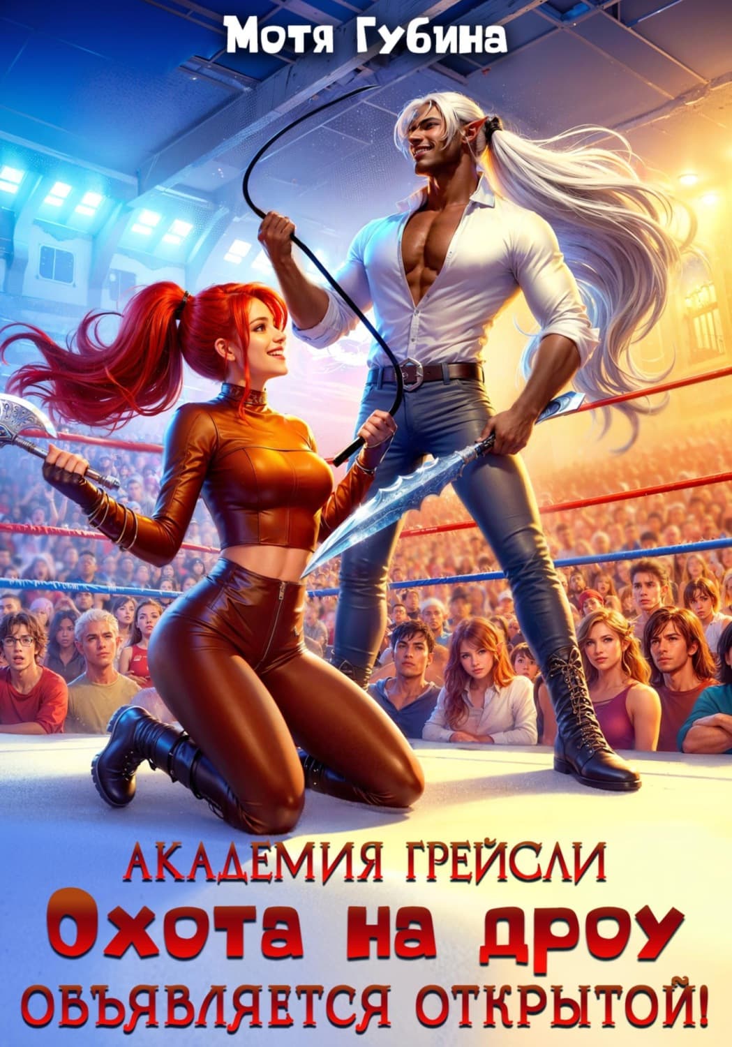 Обложка книги «Академия Грейсли. Охота на Дроу объявляется открытой!» — Мотя Губина