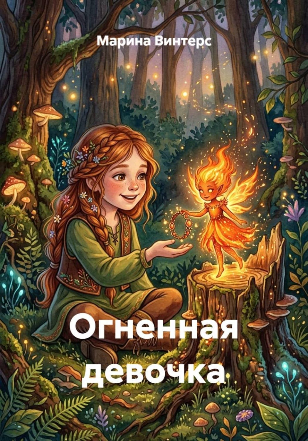 Обложка книги «Огненная девочка» — Виннер Марина