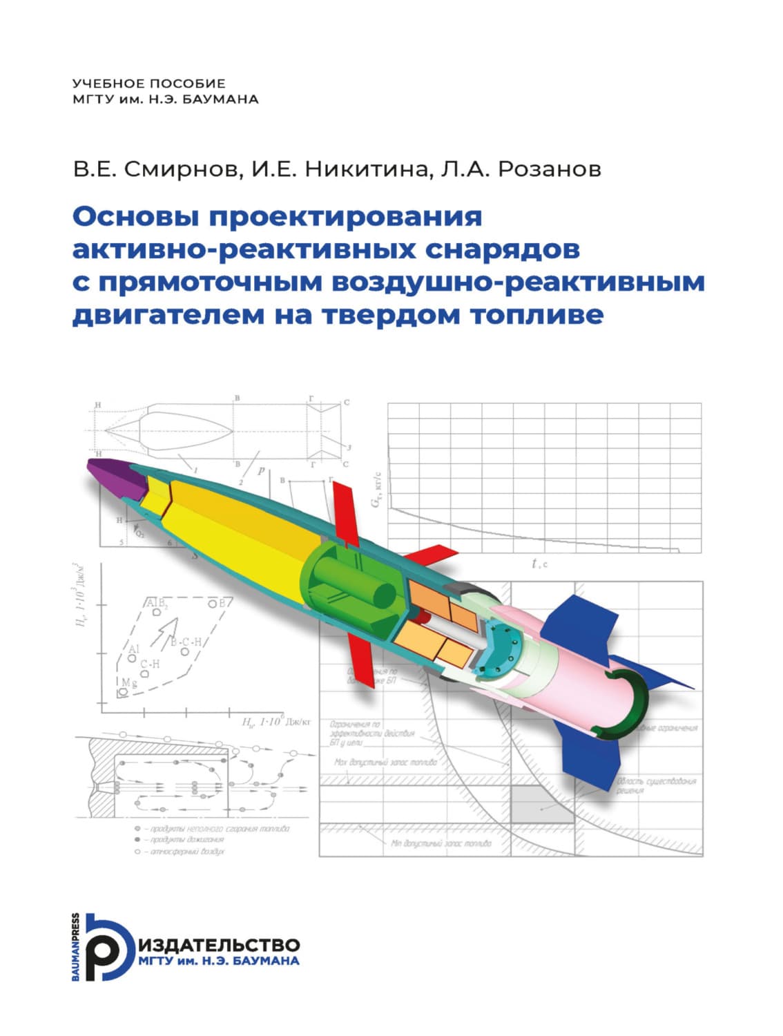 Обложка книги «Основы проектирования активно-реактивных снарядов с прямоточным воздушно-реактивным двигателем на твердом топливе» — Ирина Никитина