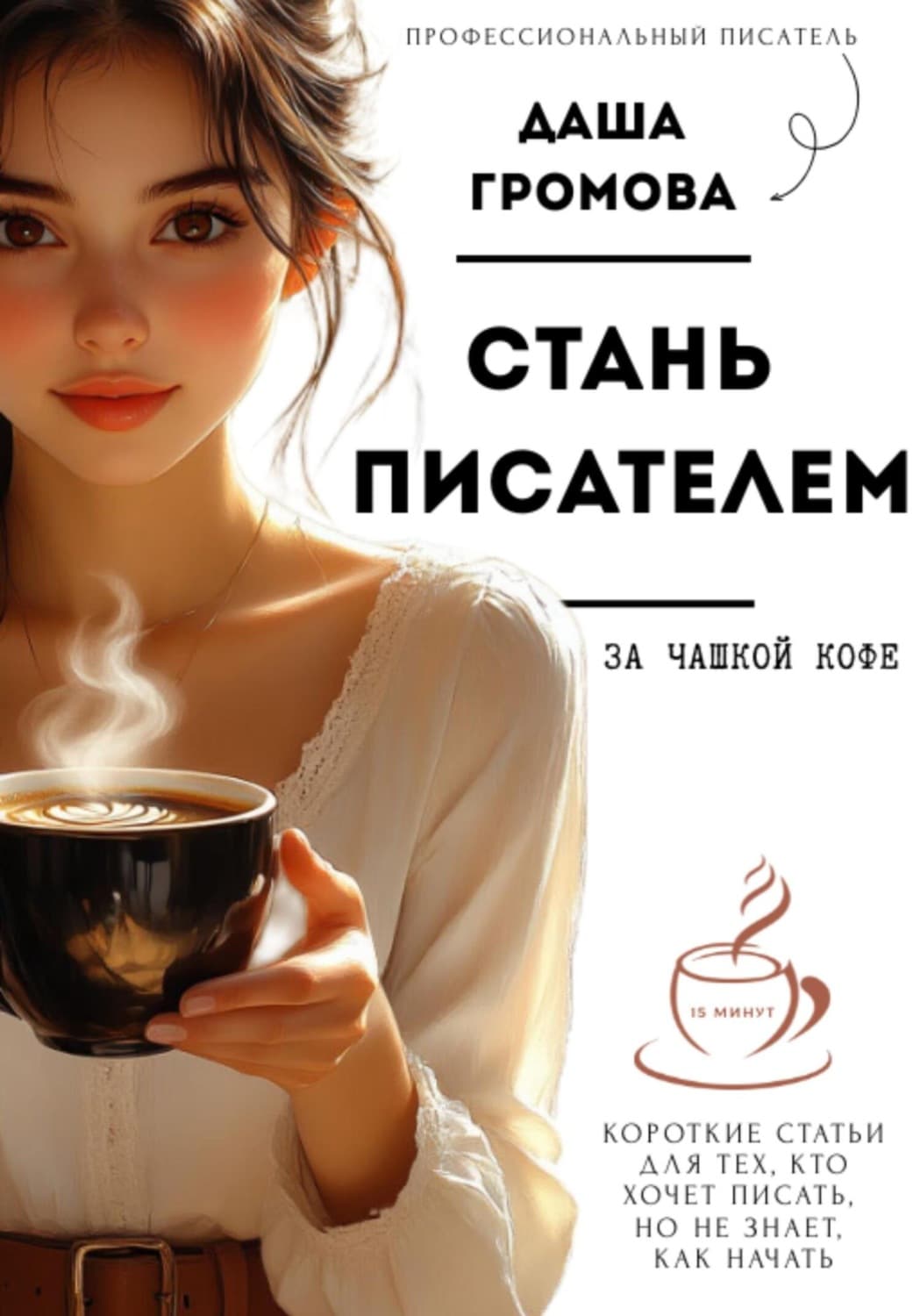 Обложка книги «Стань писателем за чашкой кофе (Учебник для начинающих писателей)» — Дарья Громова