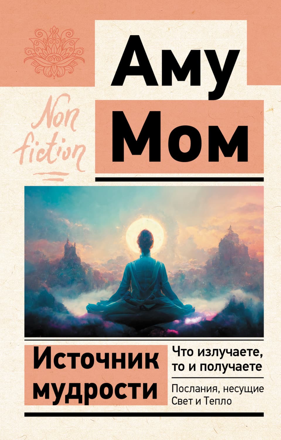 Обложка книги «Источник мудрости. Что излучаете, то и получаете. Послания, несущие Свет и Тепло» — Аму Мом