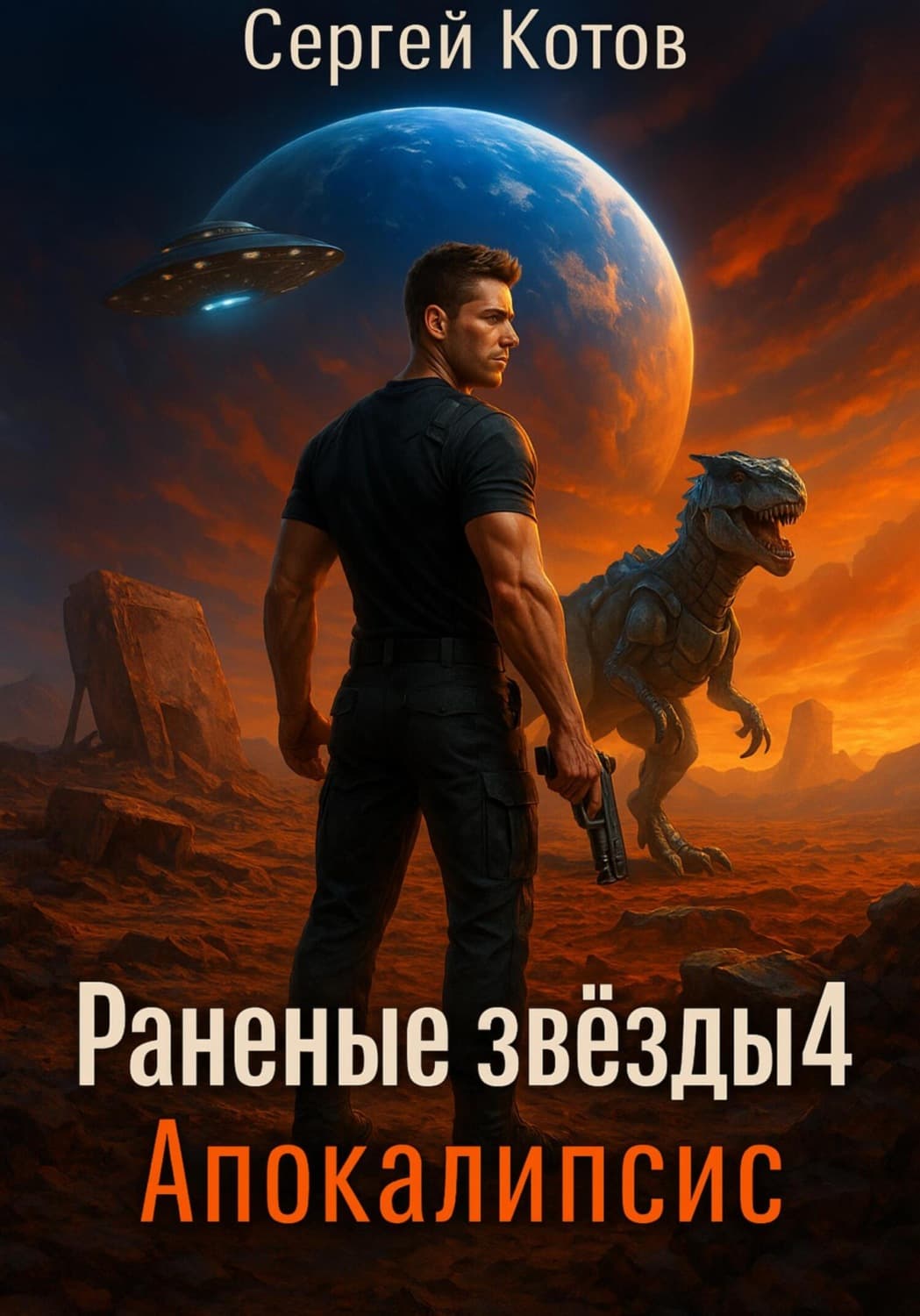 Обложка книги «Раненые звёзды – 4: Апокалипсис» — Сергей Котов
