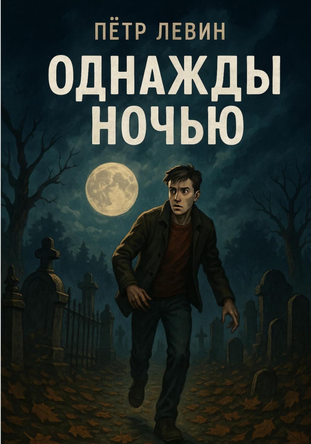 Обложка книги «Однажды ночью» — Петр Левин