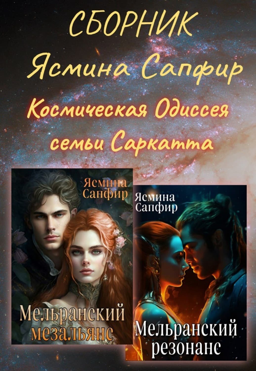 Обложка книги «Космическая Одиссея семьи Саркатта. Сборник» — Сапфир Ясмина