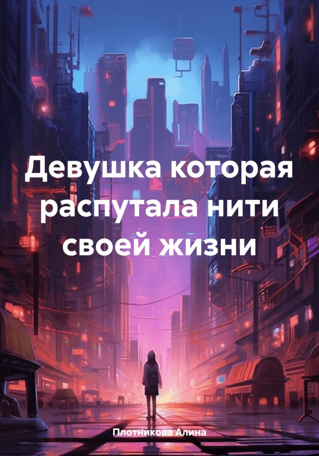 Обложка книги «Девушка которая распутала нити своей жизни» — А. Плотникова