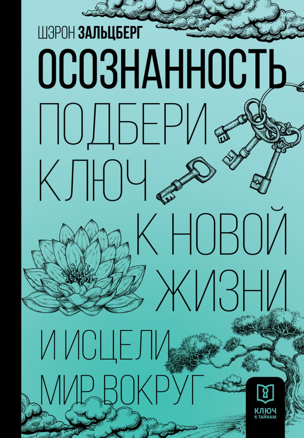 Обложка книги «Осознанность. Подбери ключ к новой жизни и исцели мир вокруг» — Шэрон Зальцберг