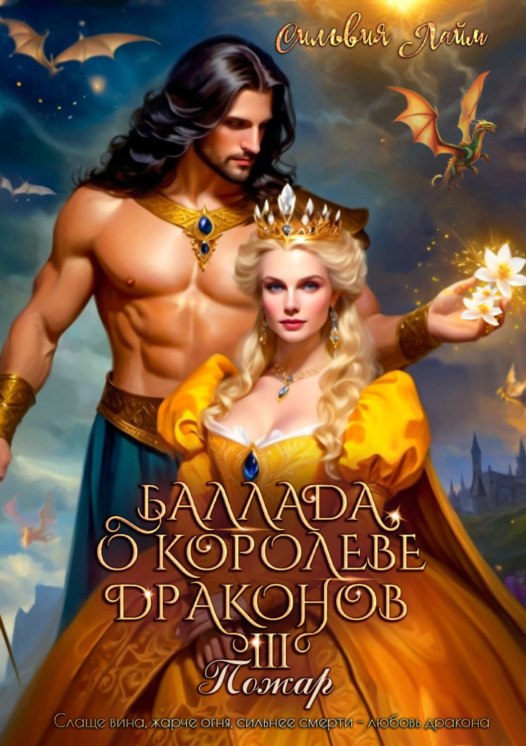 Обложка книги «Баллада о королеве драконов. Часть 3. Пожар» — Сильвия Лайм