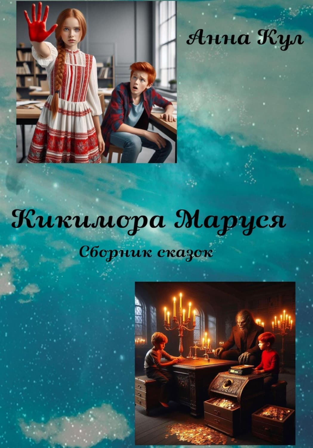 Обложка книги «Кикимора Маруся. Сборник сказок» — Анна Кул
