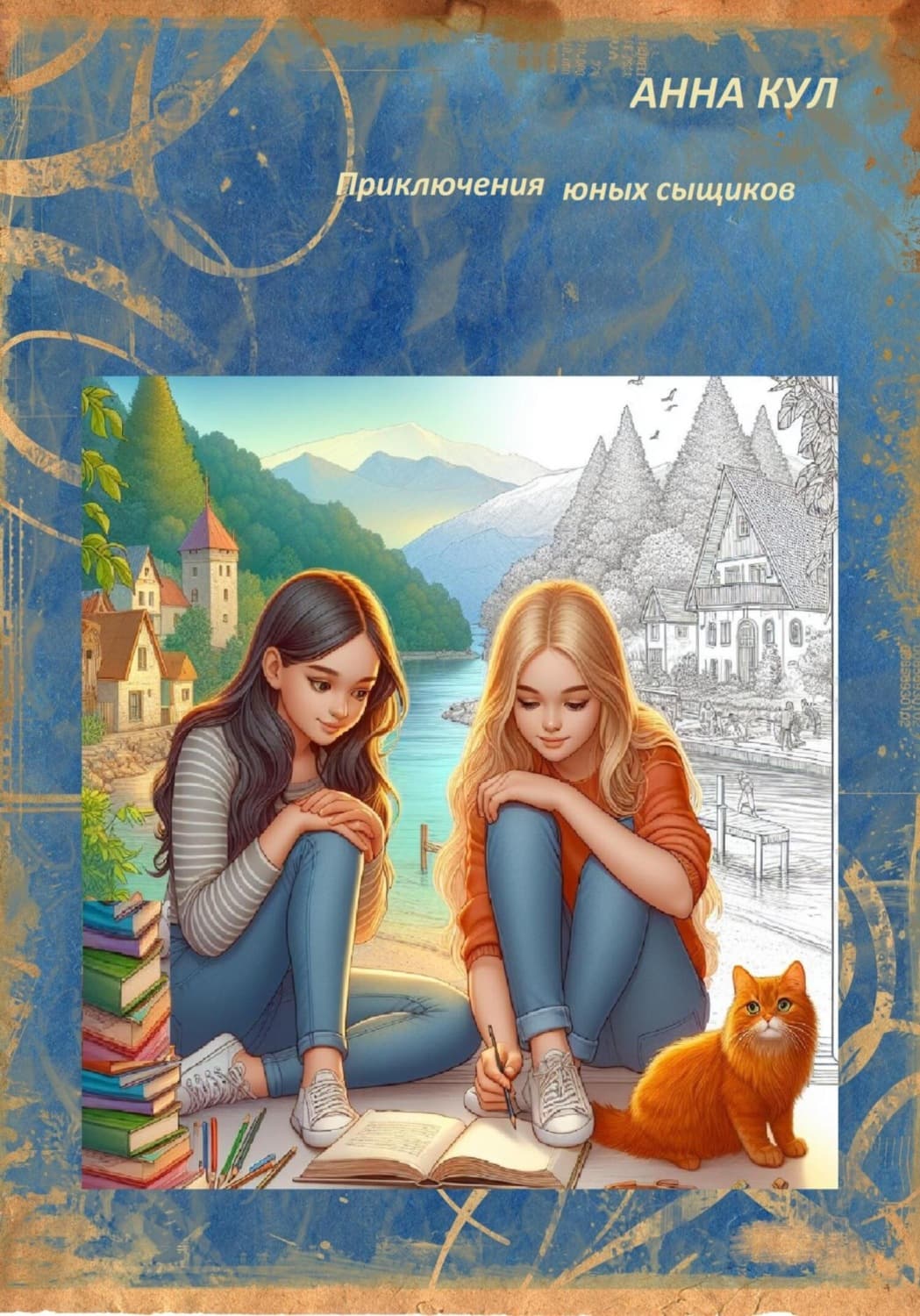 Обложка книги «Приключения юных сыщиков» — Анна Кул