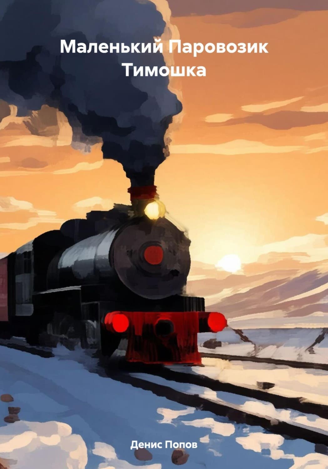 Обложка книги «Маленький Паровозик Тимошка» — Дмитрий Попов