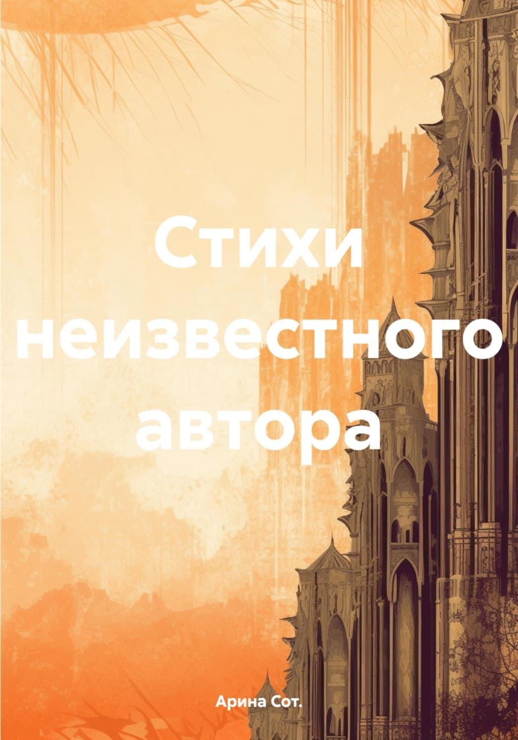 Обложка книги «Стихи неизвестного автора» — Скоромная Арина
