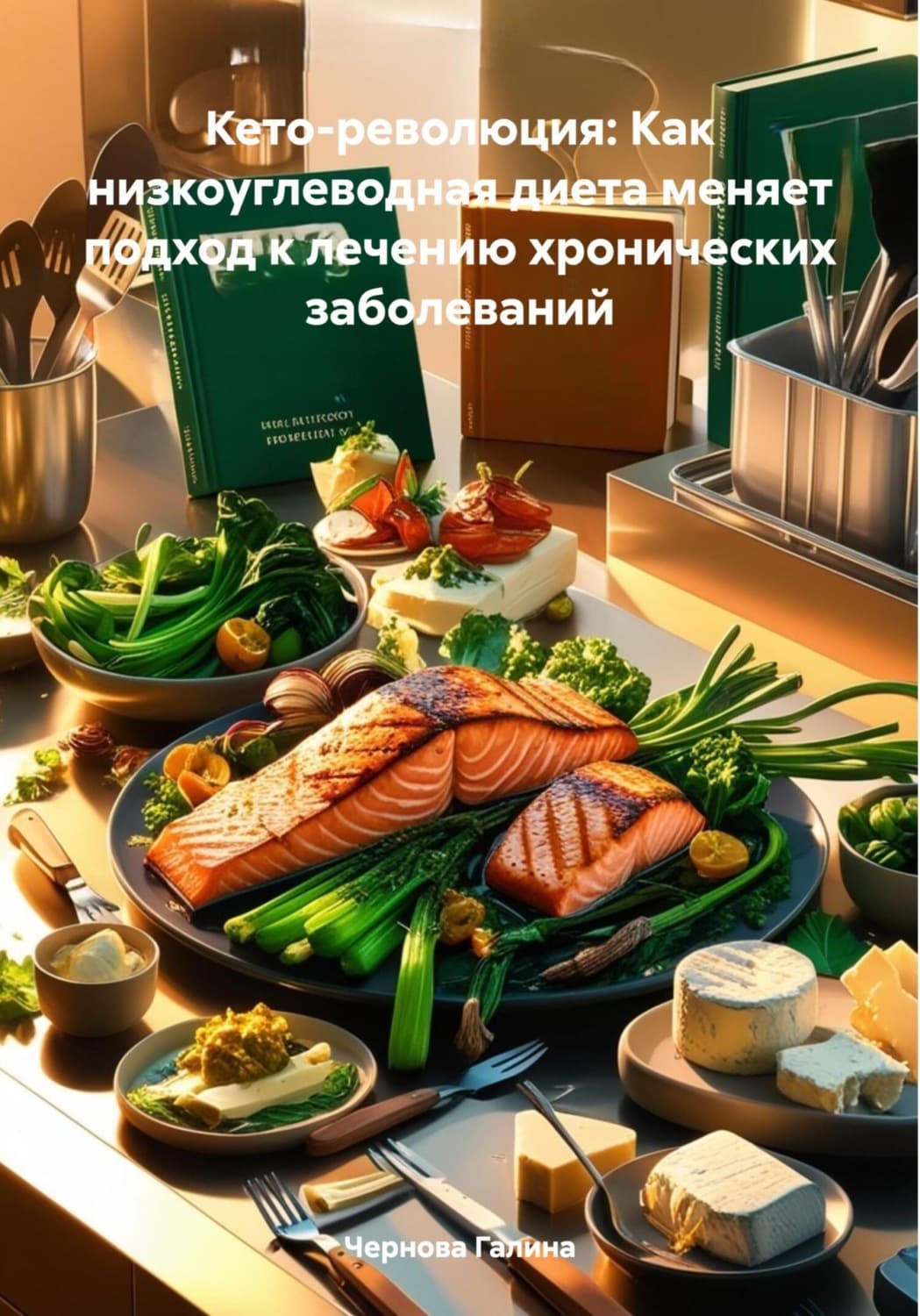 Обложка книги «Кето-революция: Как низкоуглеводная диета меняет подход к лечению хронических заболеваний» — Чуб Галина