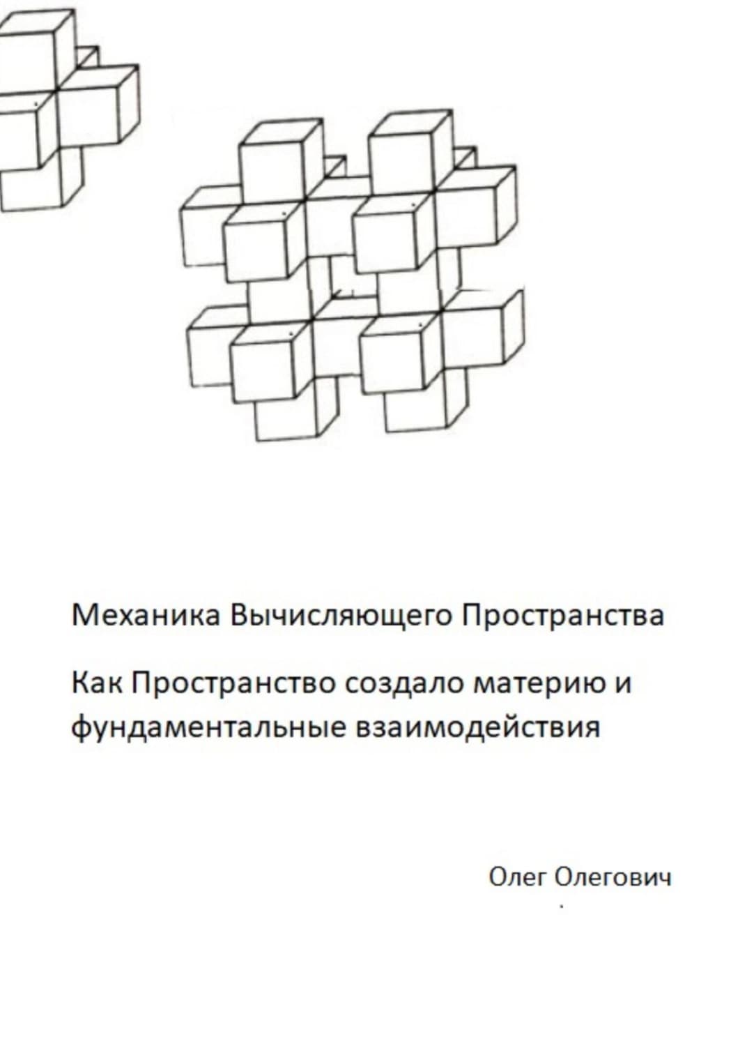 Обложка книги «Механика Вычисляющего Пространства. Как Пространство создало материю и фундаментальные взаимодействия» — Олег