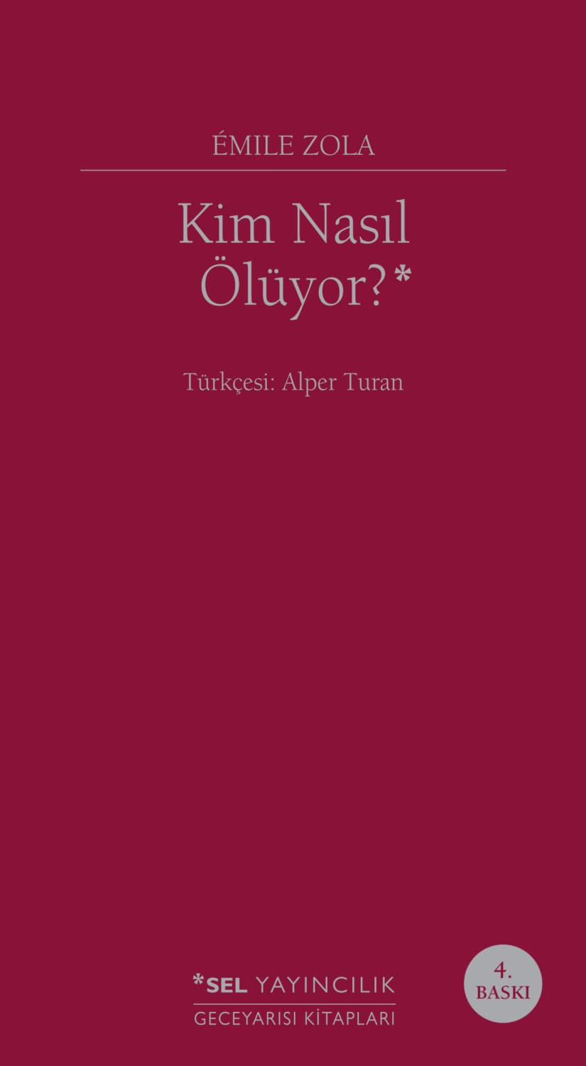 Обложка книги «Kim Nasıl Ölüyor?» — Эмиль Золя