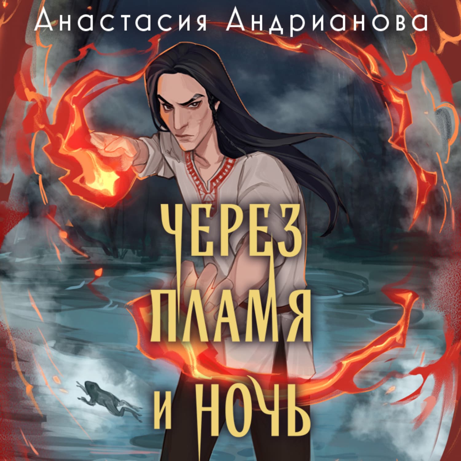 Обложка книги «Через пламя и ночь» — Анжелика Андрианова