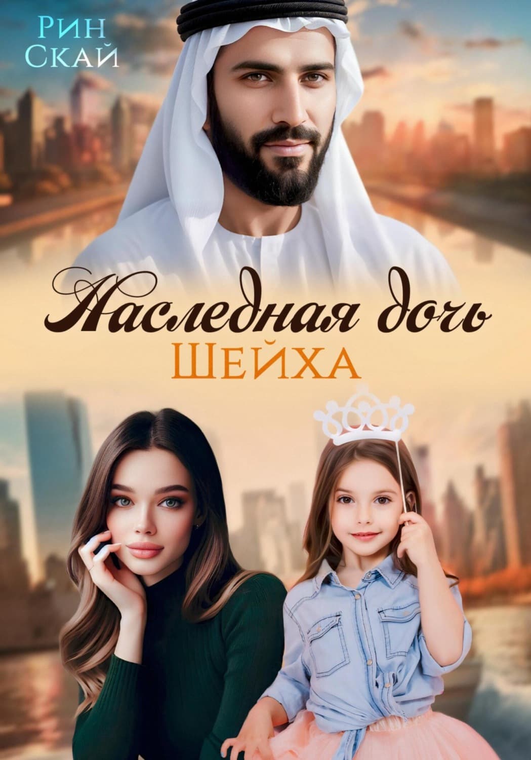 Обложка книги «Наследная дочь шейха» — Рин Скай