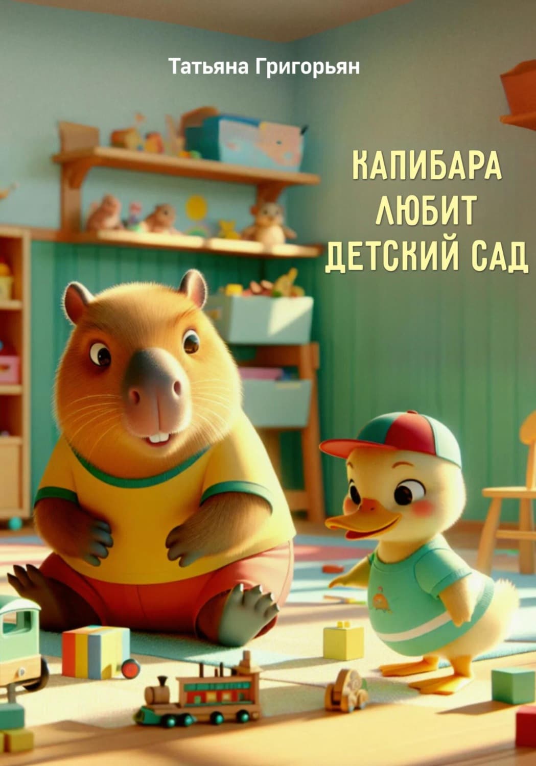 Обложка книги «Капибара любит детский сад» — Татьяна Григорян