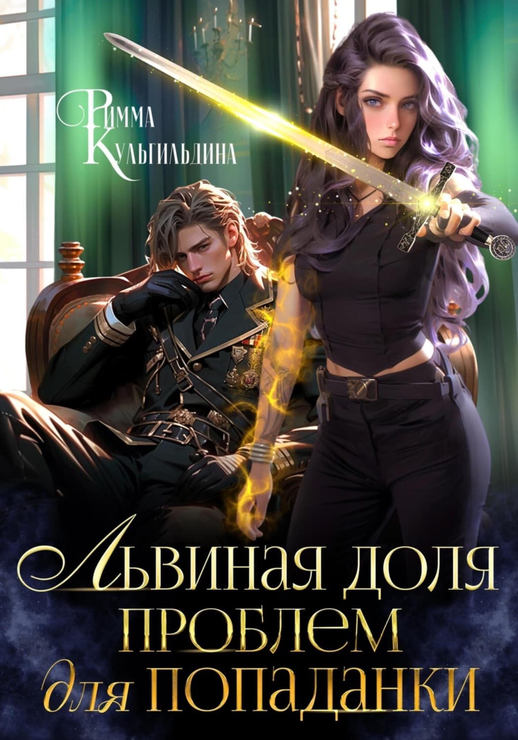 Обложка книги «Львиная доля проблем для попаданки» — Римма Кульгильдина