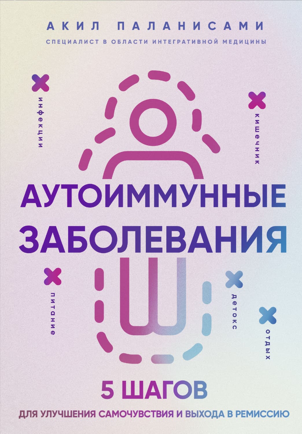 Обложка книги «Аутоиммунные заболевания. 5 шагов для улучшения самочувствия и выхода в ремиссию» — Акил Паланисами
