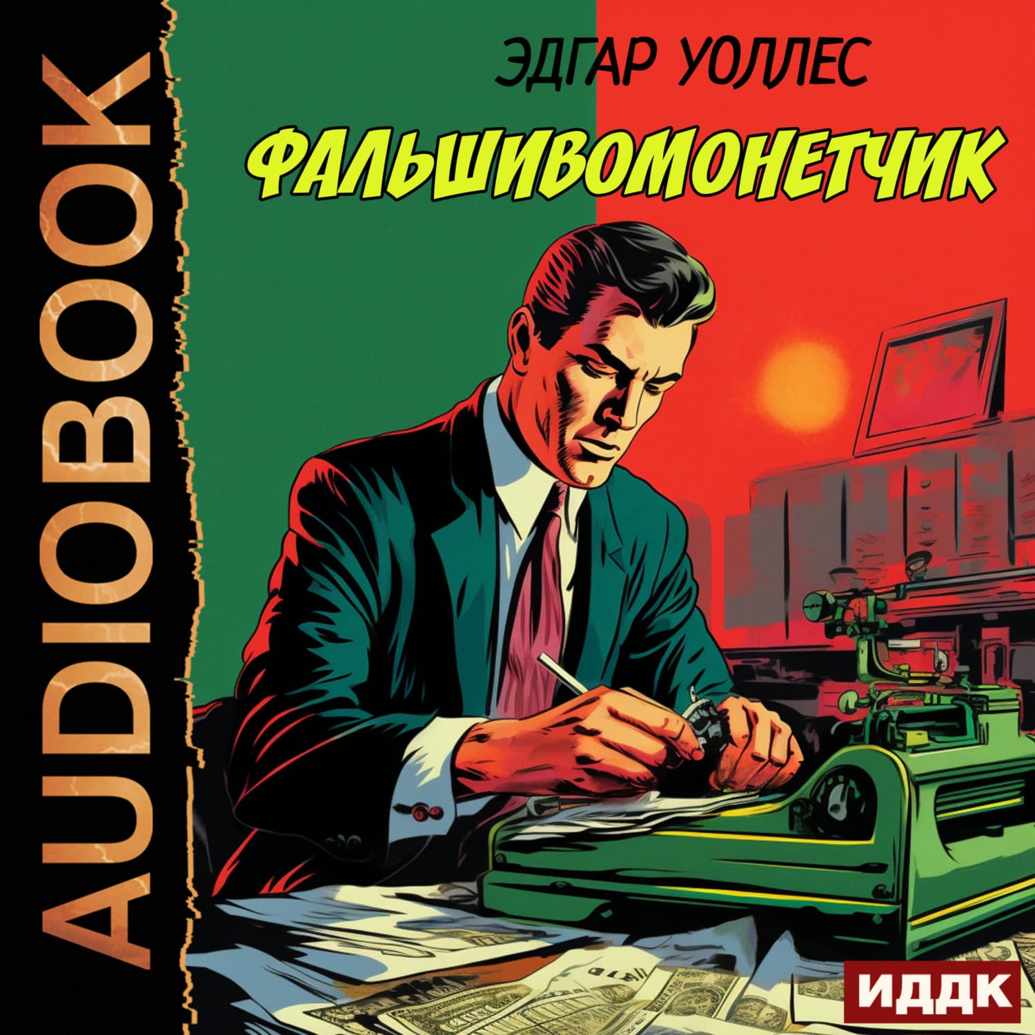 Обложка книги «Фальшивомонетчик» — Эдгар Уоллес