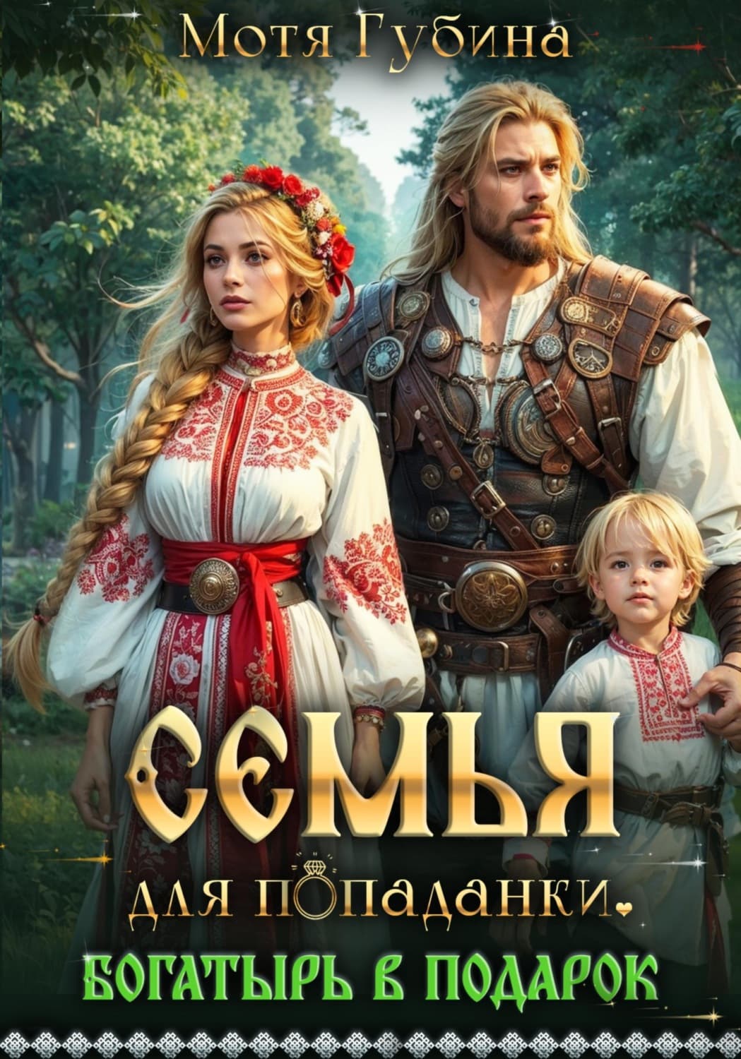 Обложка книги «Семья для попаданки. Богатырь в подарок» — Мотя Губина