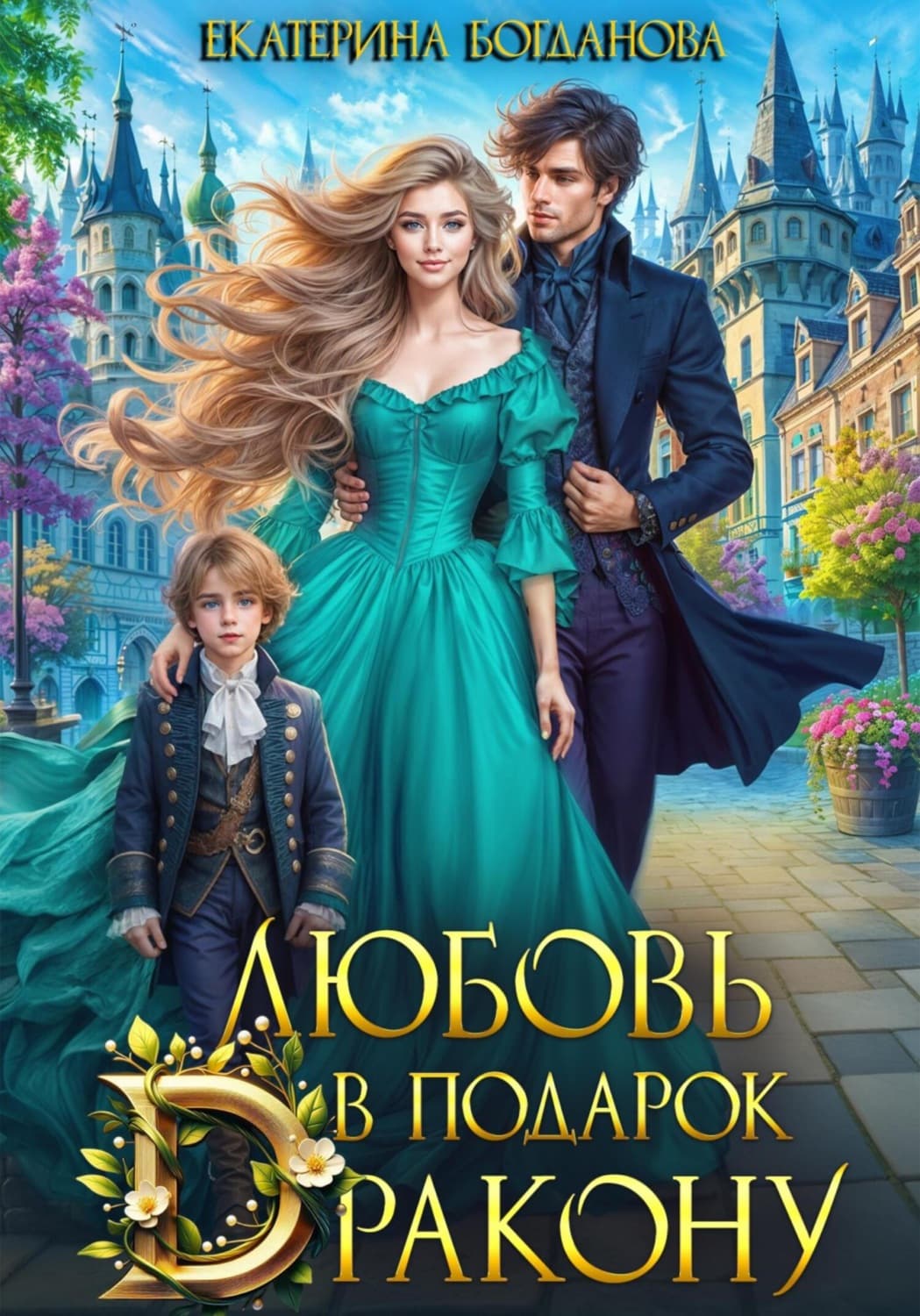 Обложка книги «Любовь в подарок дракону» — Е. С. Богданова