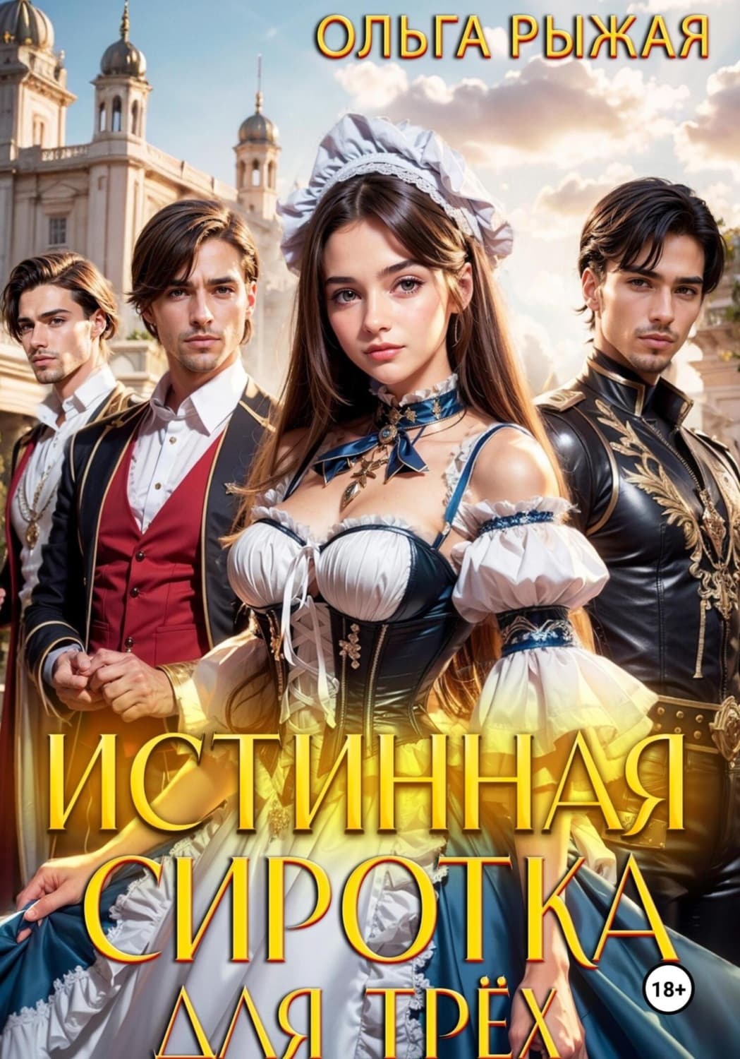 Обложка книги «Истинная сиротка для трех» — Ольга Рыжая